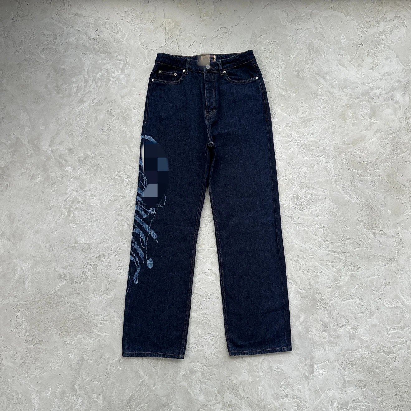Raw-Hem Denim Jeans
