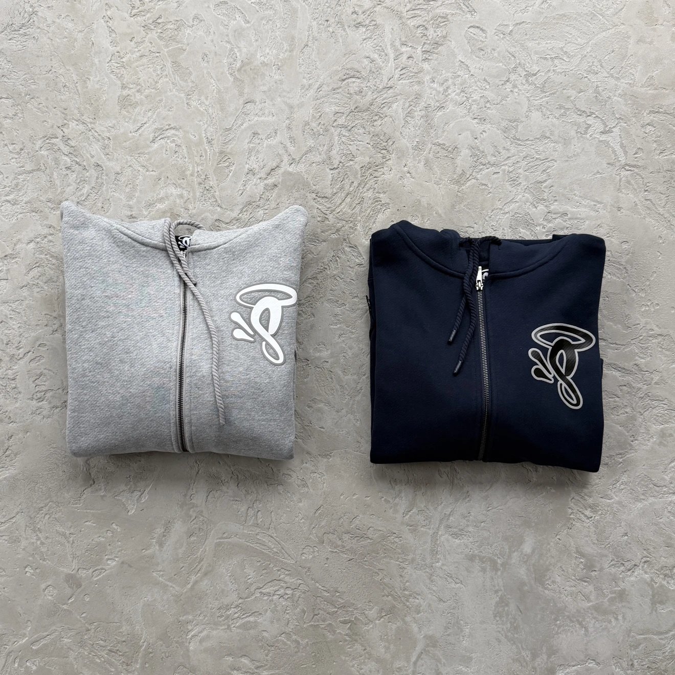 SY - Striped Terry Zipper Jacket