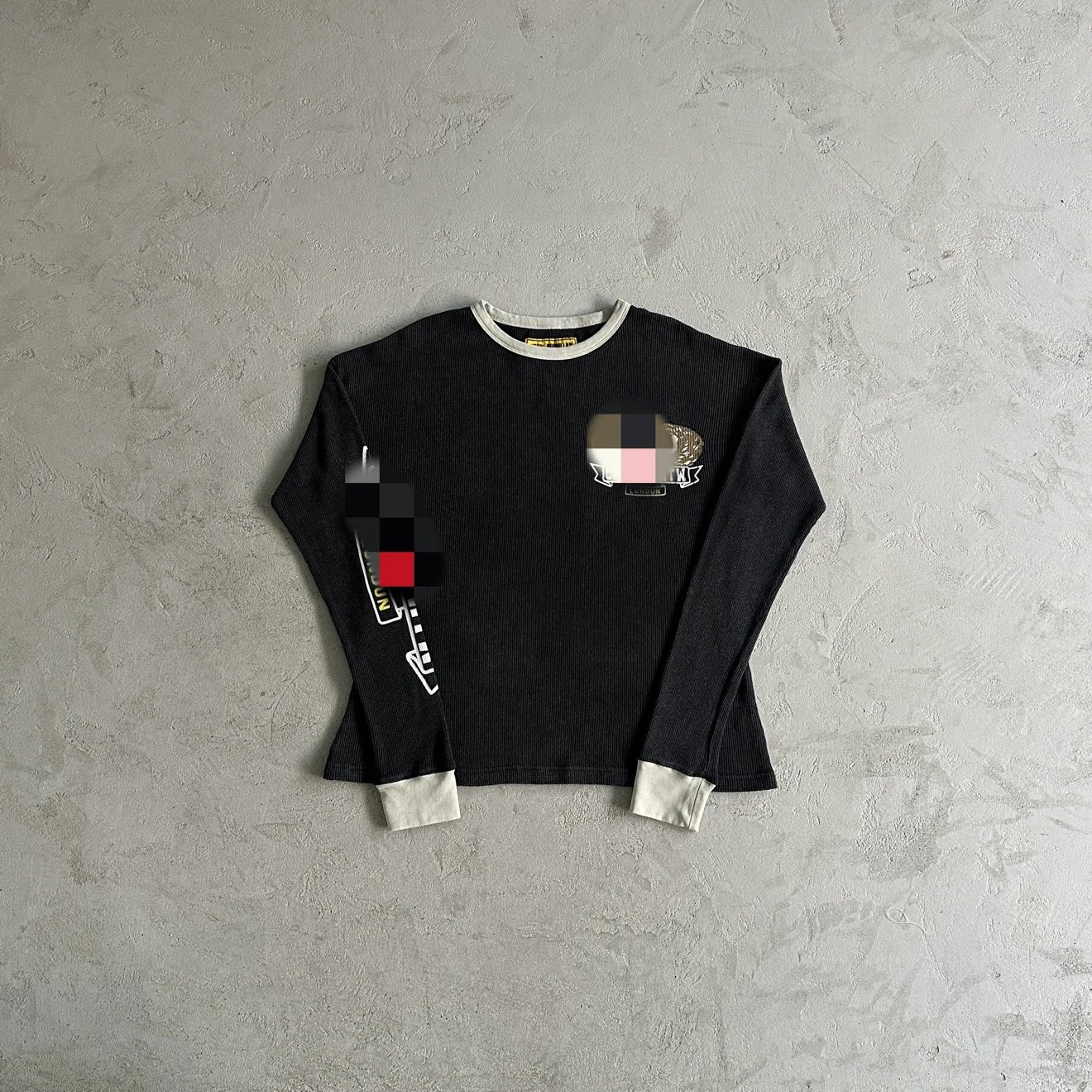 Evil washed eagle long sleeved shirt