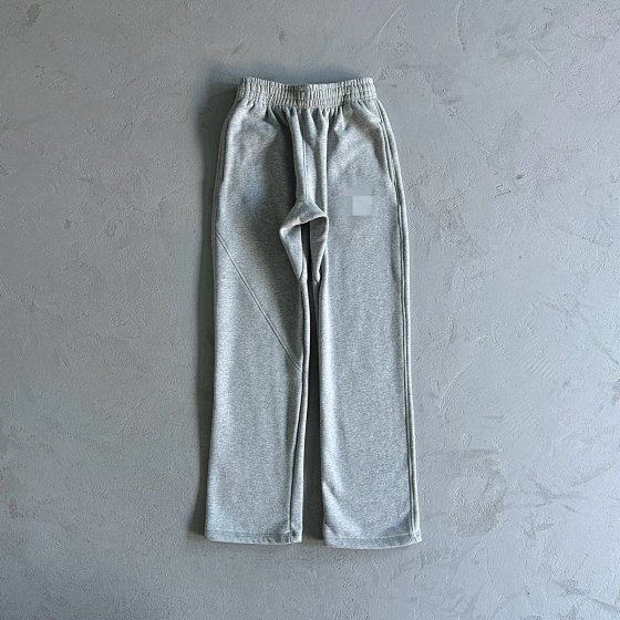 E- C Star Hemp Gray Straight Flared Pants