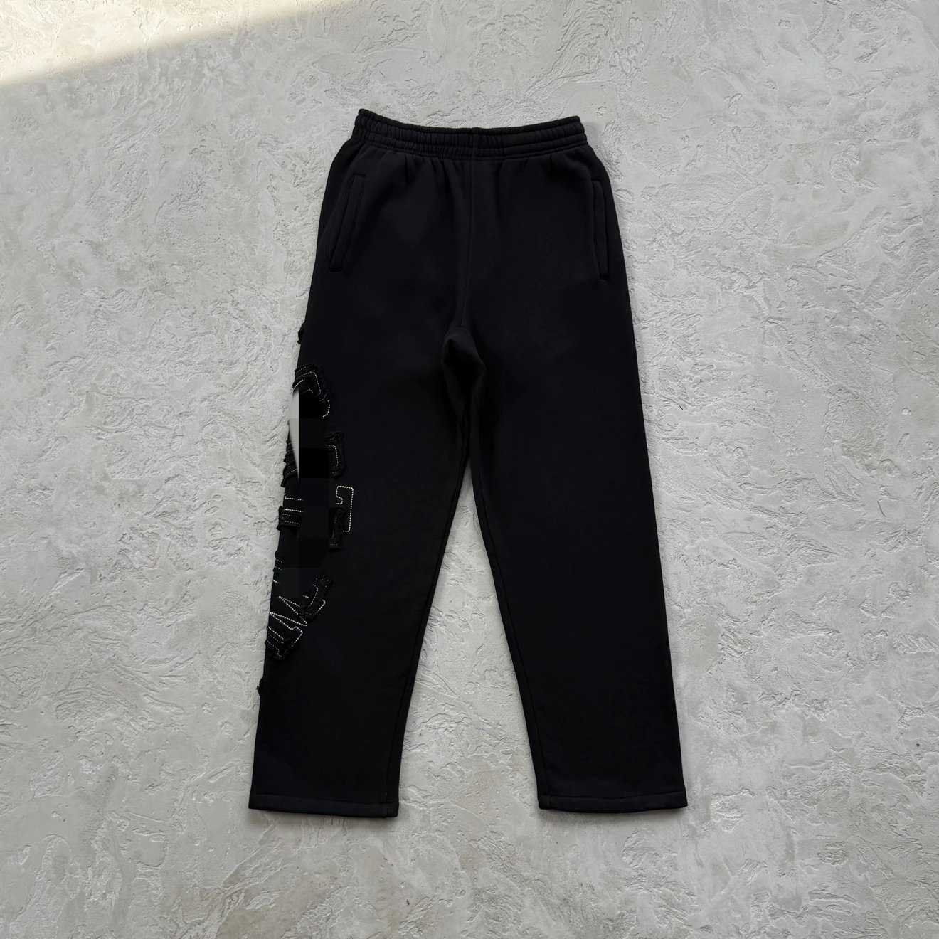 Evil arch double patch straight leg sweatpants