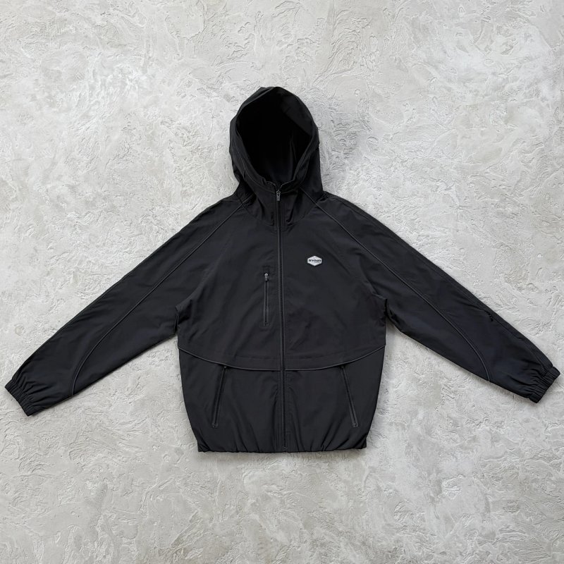 285¥MICRO RIPSTOP WINDBREAKER - BLACK