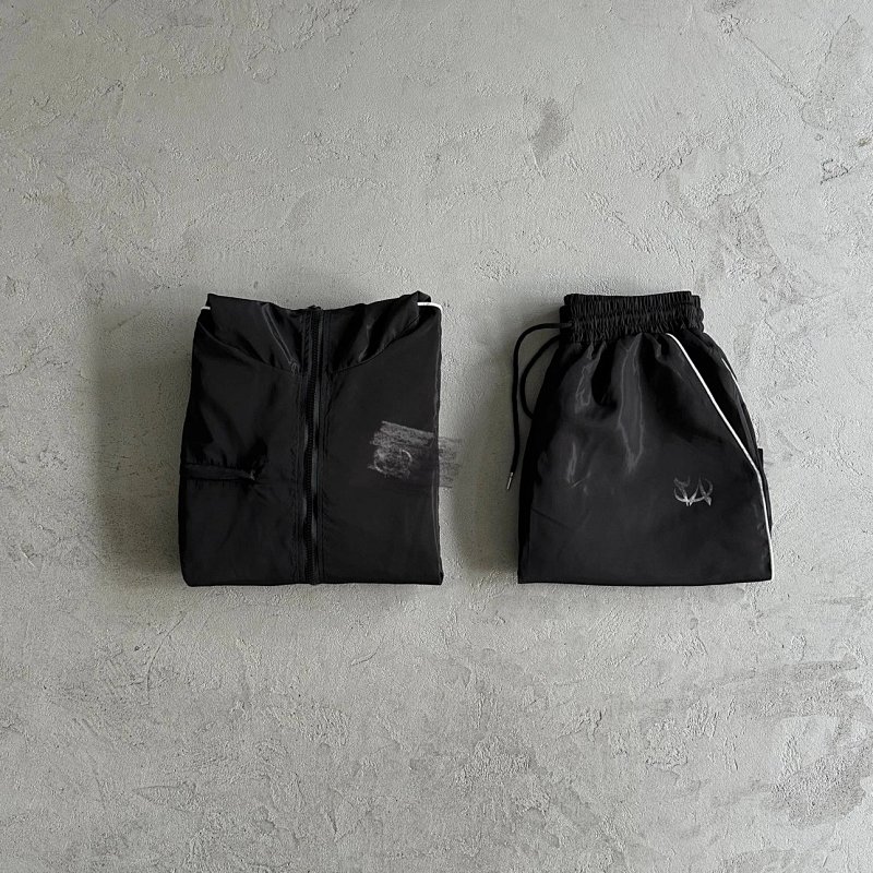 109¥ty8 Woven long-sleeve shorts set