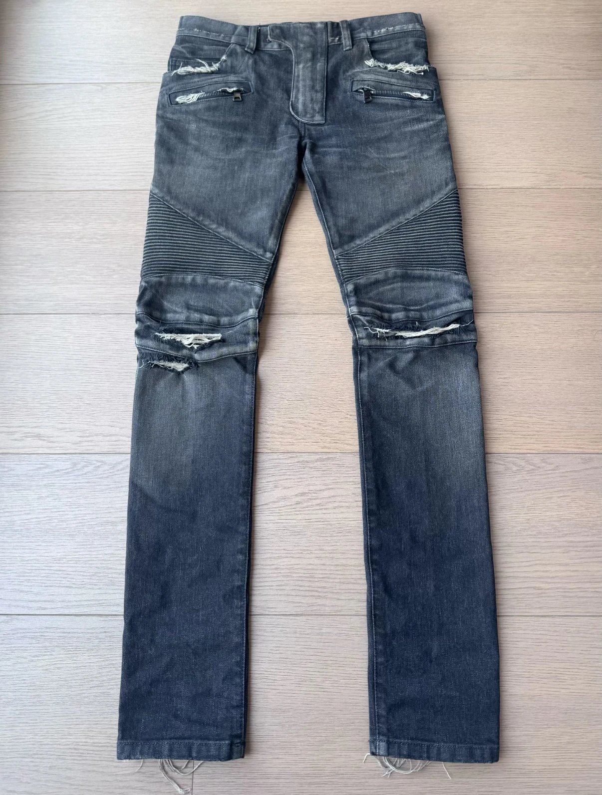 Bm Destroyed Motorcycle Jeans