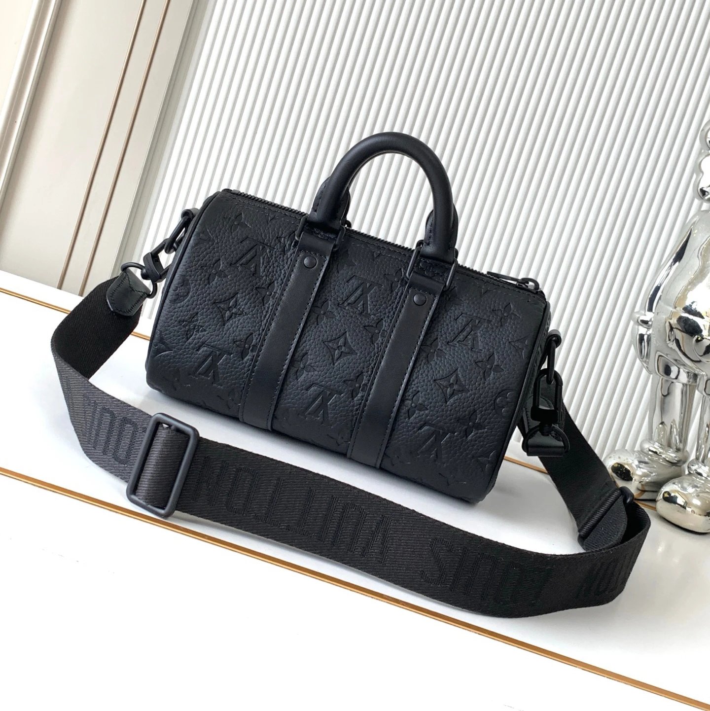 All black embossing