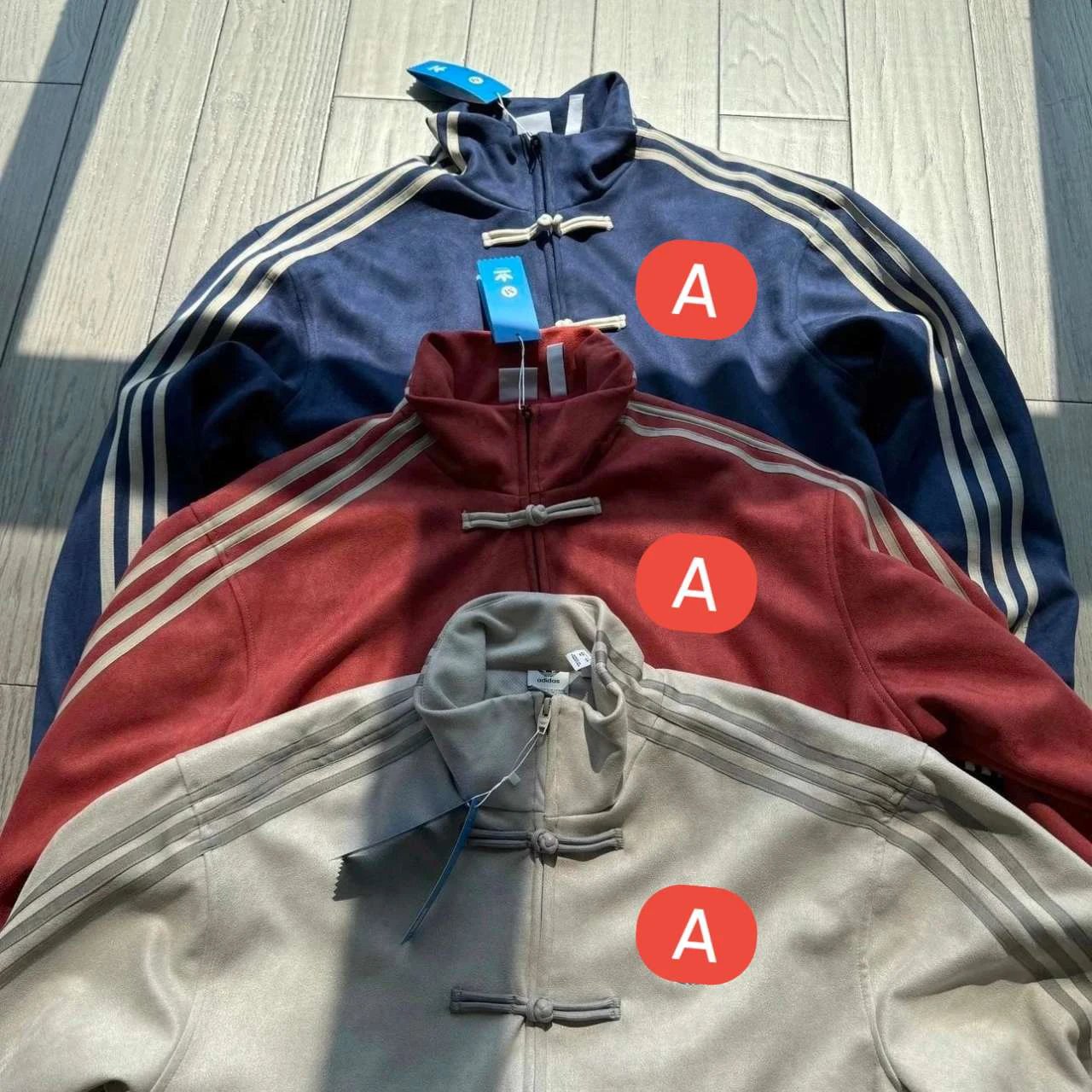 AD Chinese New Year Jacket in Blue, White, Red, and Yellow - Clearance Sale, Final Sale with Minor Flaws, No Returns or Exchanges