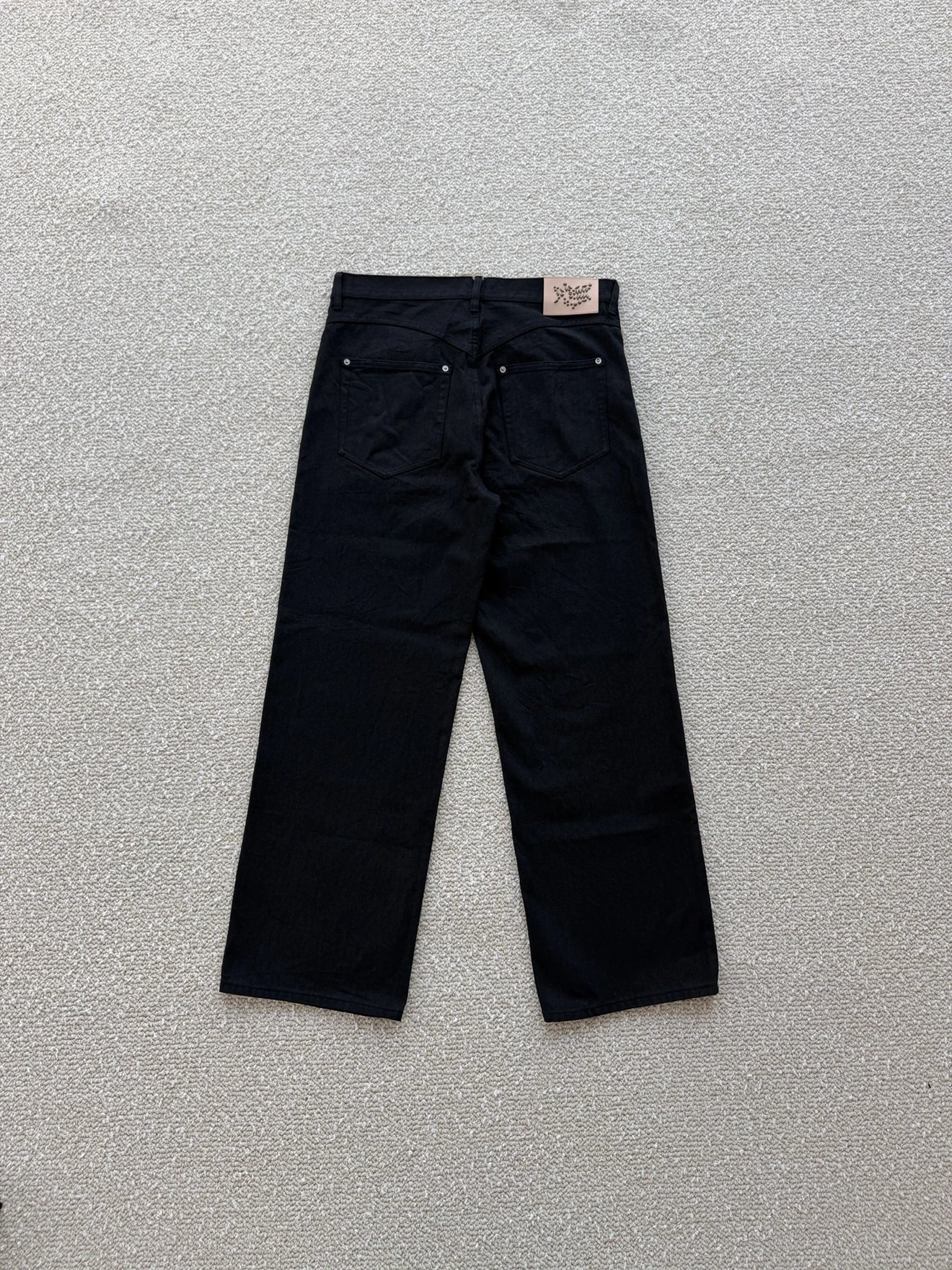 YM Diamond studded Black Jeans