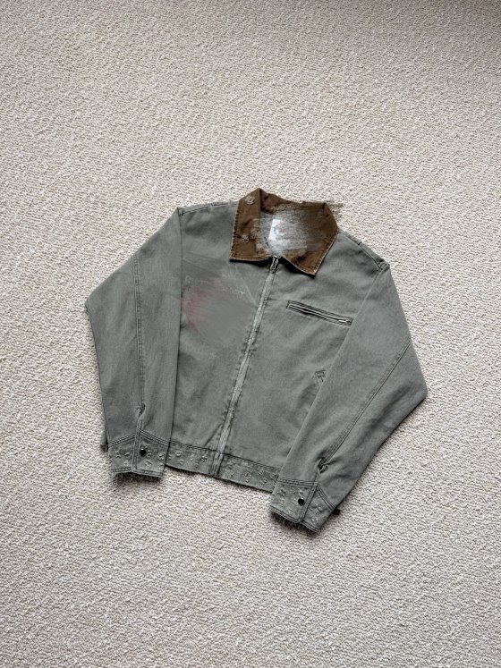 74- Fatigue Washed Jacket - Military Green
