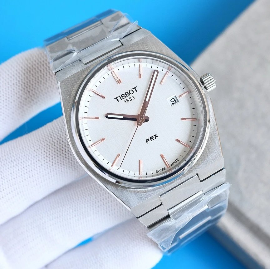 Single watch for personal use, white dial