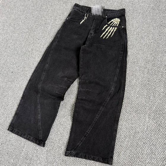 VE Hand Bone Embroidered Jeans