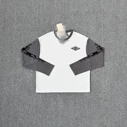 thumbnail for DE waffle paneled long sleeve T