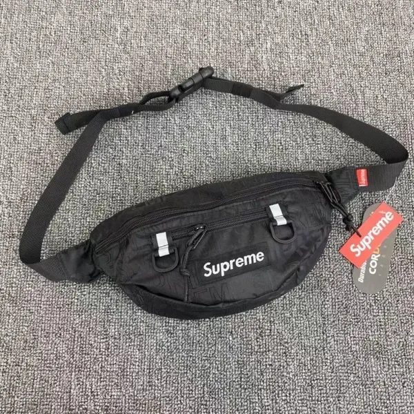 Supreme Waist Bag Black Cordura Belt Bags - 1