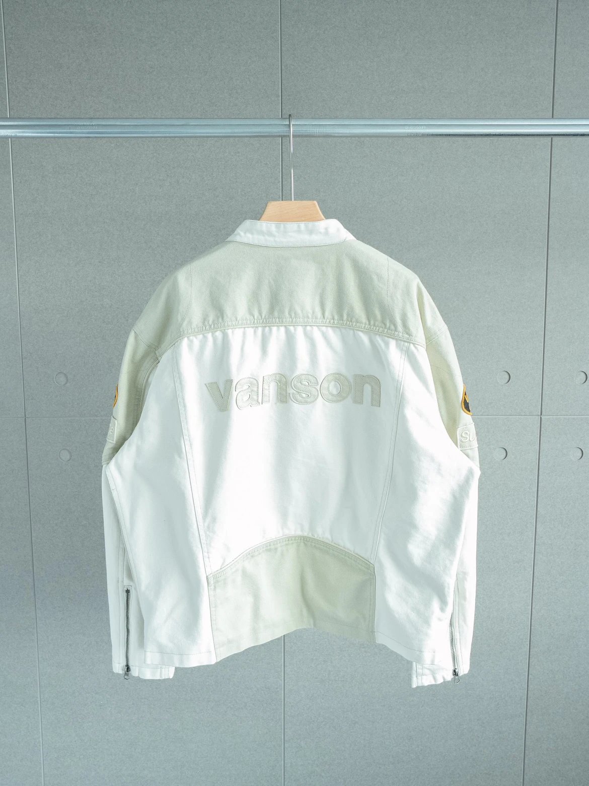 Vanson Leathers Jackets Supreme Collaboration Zip-Up Motorcycle Jacket image 7