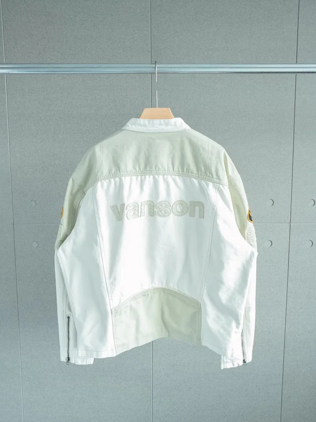 Vanson Leathers Jackets Supreme Collaboration Zip-Up Motorcycle Jacket product detail image 7