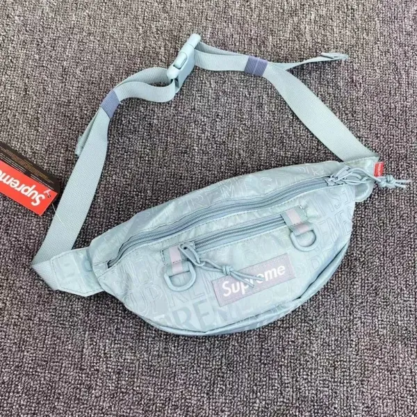 Supreme Logo Waist Bag Light Blue Belt Bags - 1