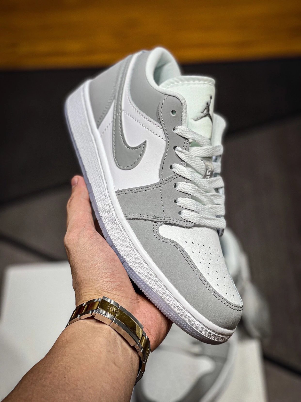 Item Thumbnail for N375300 [The latest batch of pure original grade Air Jordan 1 Low "Wolf Grey" small D1or] At a glance, the company's sense of sight is different the moment you get it