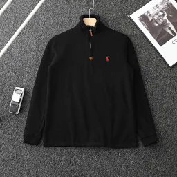 thumbnail for 【现货】Ralph lauren拉夫劳伦刺绣小马标半拉链高领长袖针织卫衣 男女同款