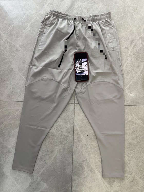 Grey Mesh Pants