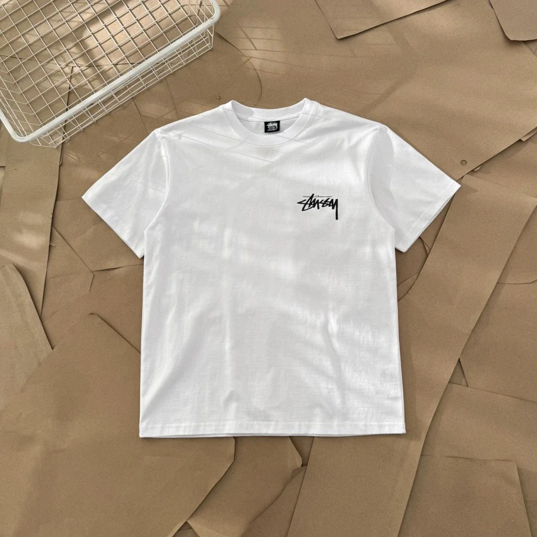 Original production 25SS Stussy Stussy dice series Fuzzy Dice Tee letter logo printed short-sleeved 