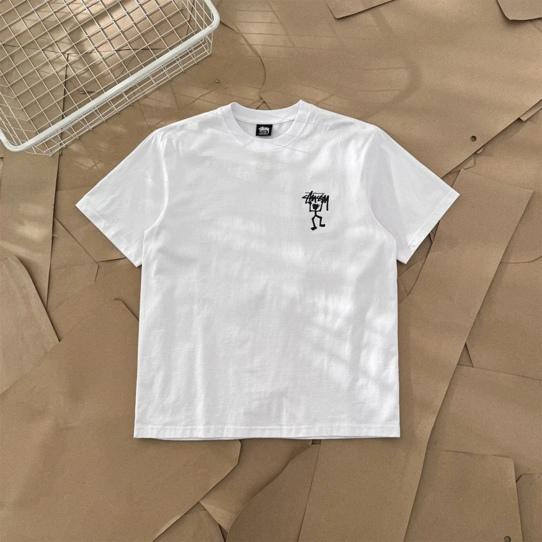 Original production 25SS Stussy Stussy Little Prince Series Alpena Dancing Cartoon Printed Short-sle