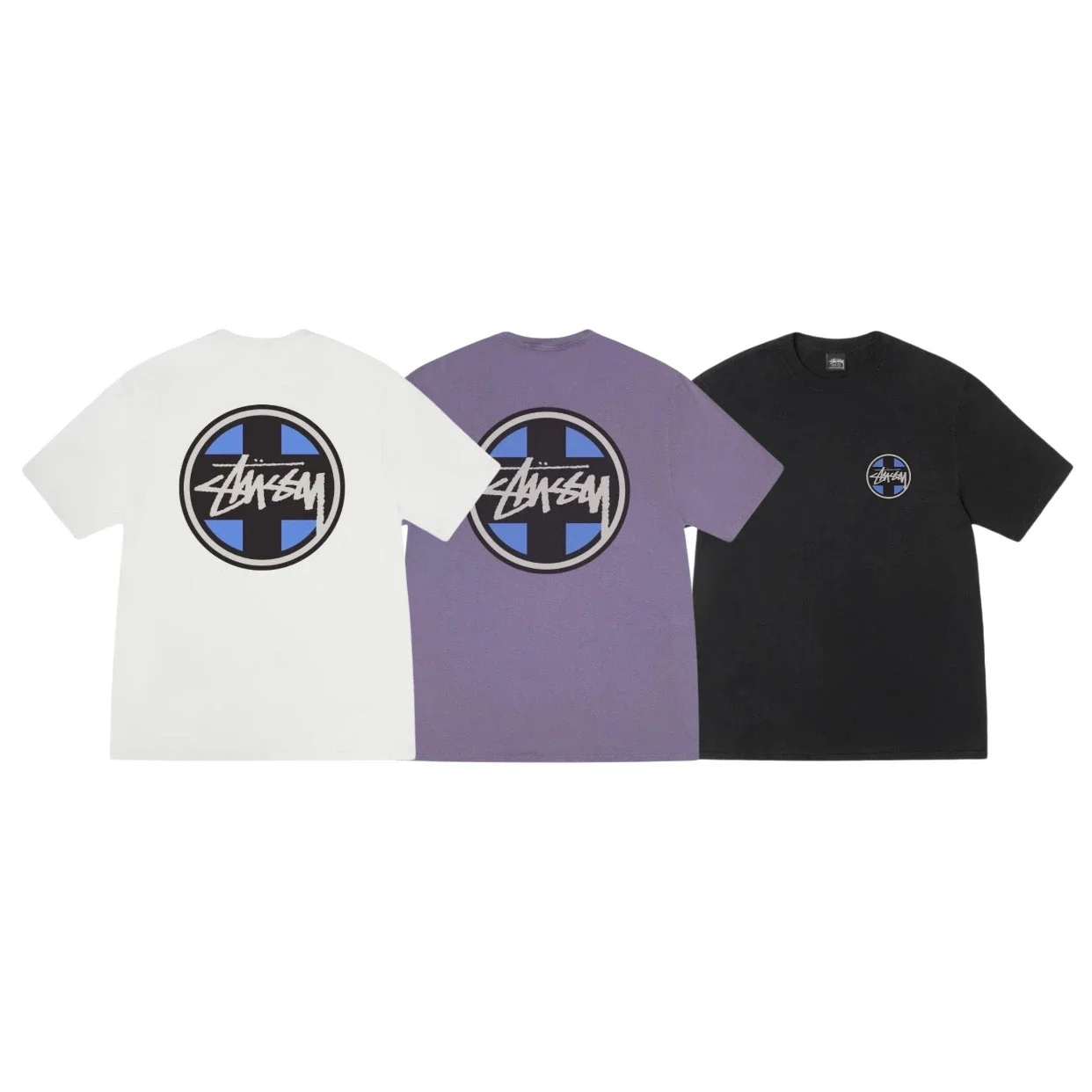 Original production 26SS STUSSY Geometric Series Geometric Circle Parade ⭕️Print Couple Round Neck S