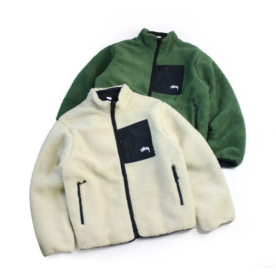 Original production 25SS Stussy reversible polar fleece reversible jacket, same 