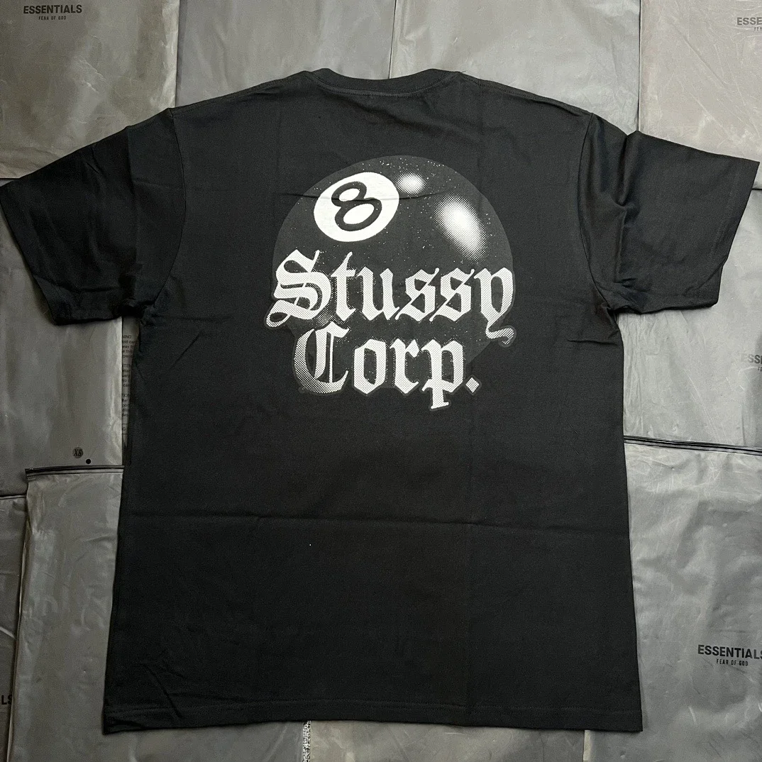 Made in the original version, 24ss STUSSY California-limited new patterned round neck printed short-