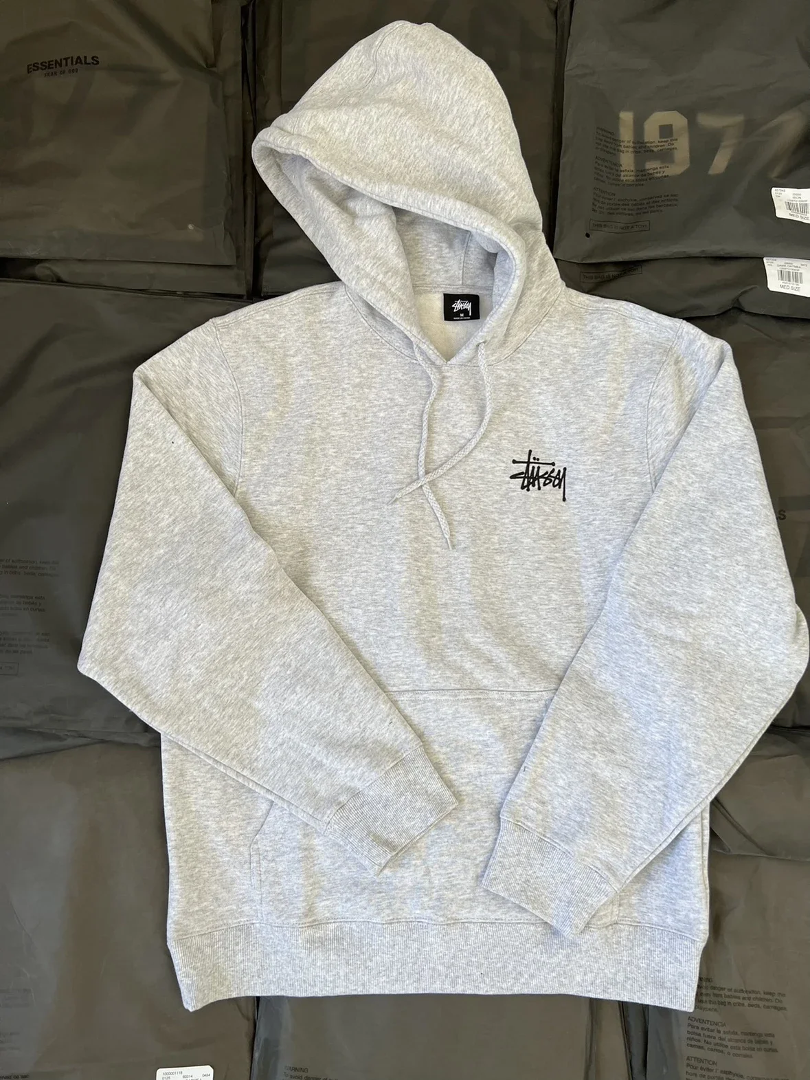 **Made in ** Stussy Basic Classic Series New Patterned Round Neck Printed Sweatshirt Hoodie Stussy o
