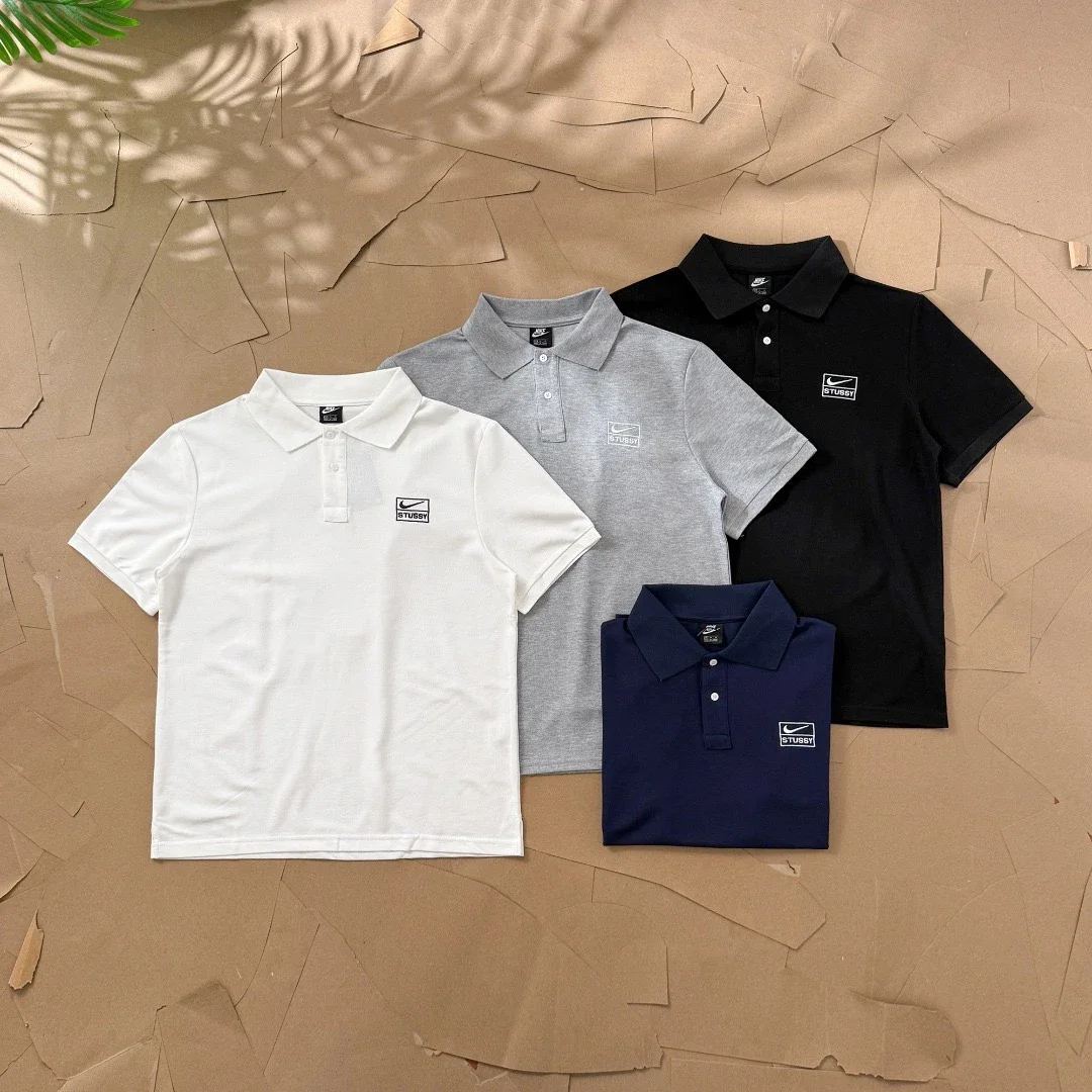 Original production of Stussy co-branded SS26 new Nike x Stussy parade embroidered jersey short-slee