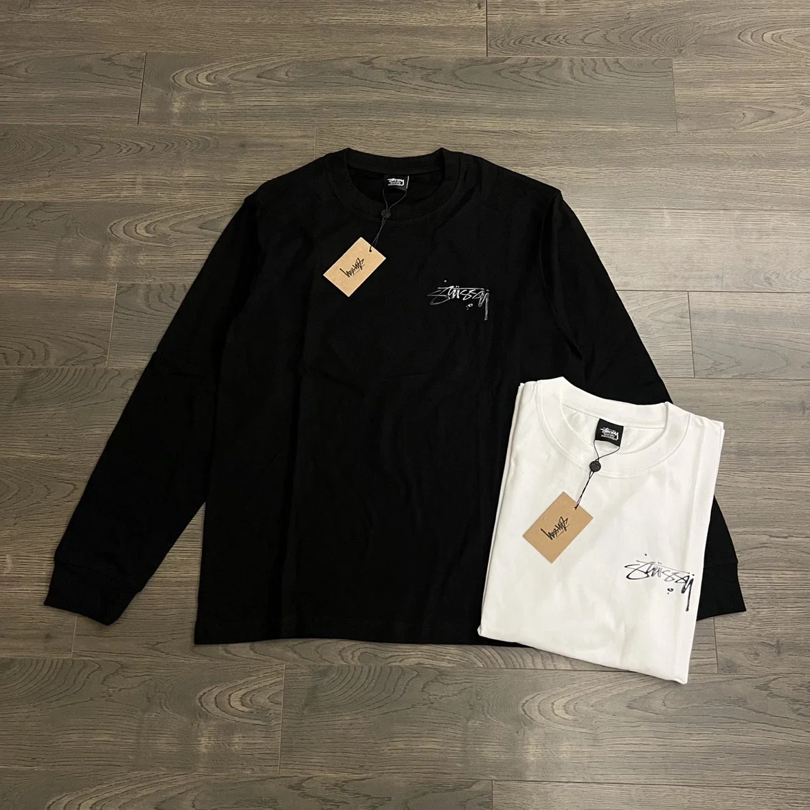 Made in the original version, 25SS Stussy American Mercury's new patterned round neck printed long-s