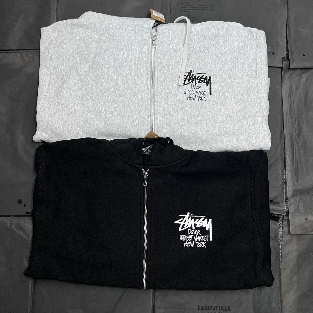 ** Stussy logo DSM city-limited classic series new graphic print zipper sweatshirt Stussy originated
