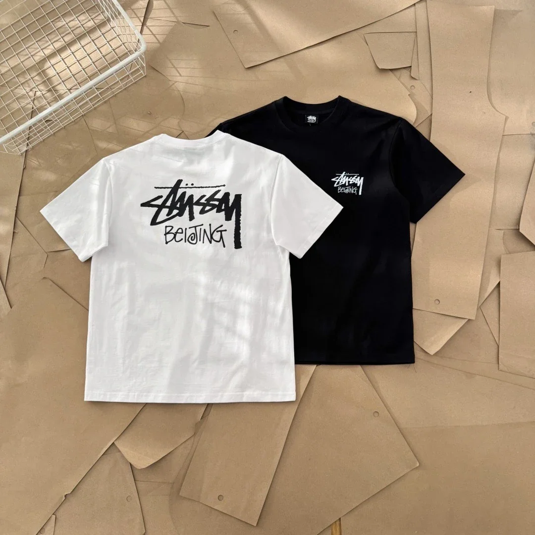 Original production 25SS Stussy City limited series Beijing limited printed short-sleeved T-shirt TE