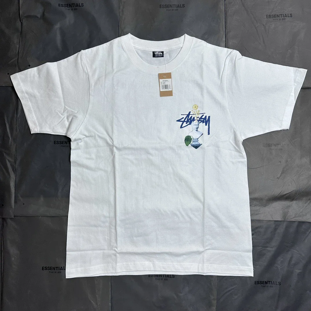 Original Made Stussy Cactus Limited New Pattern Round Neck Printed Short Sleeve Stussy originated fr