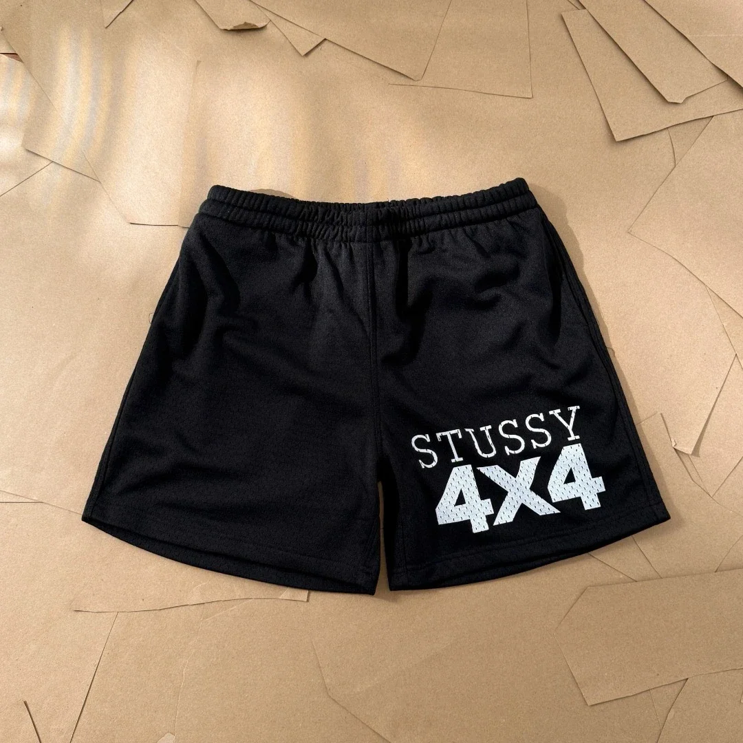 Original production Stussy Summer Sports Series Mesh Printed Quarter Pants Sports Quick-Drying Short