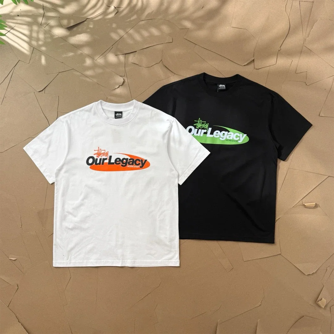 Original production 26SS STUSSY x OurLegacy Stussy joint series OurLegacy printed couple round neck 