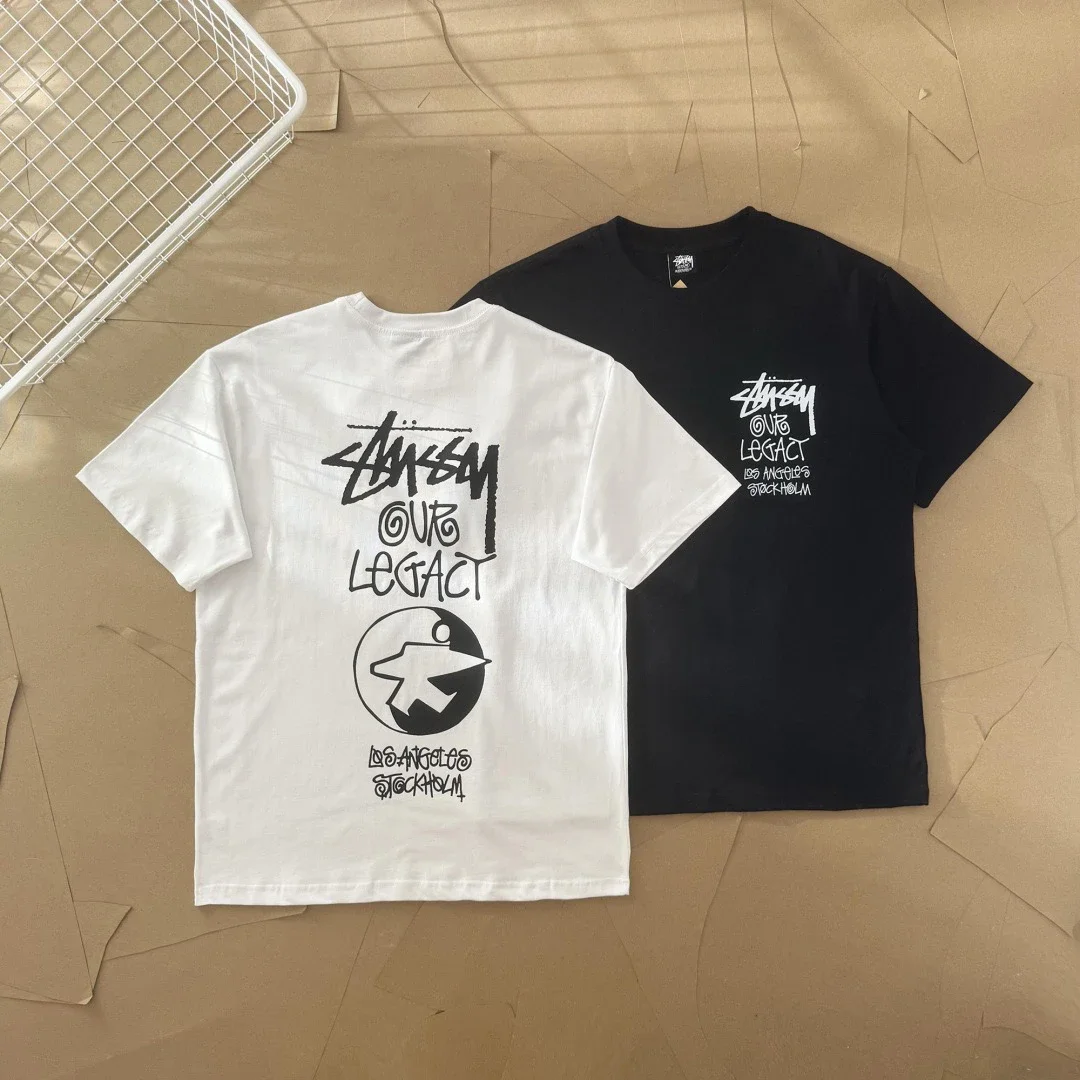 Original production 25SS Stussy Stussy x OUR LEGACY joint model surfing limited print short-sleeved 