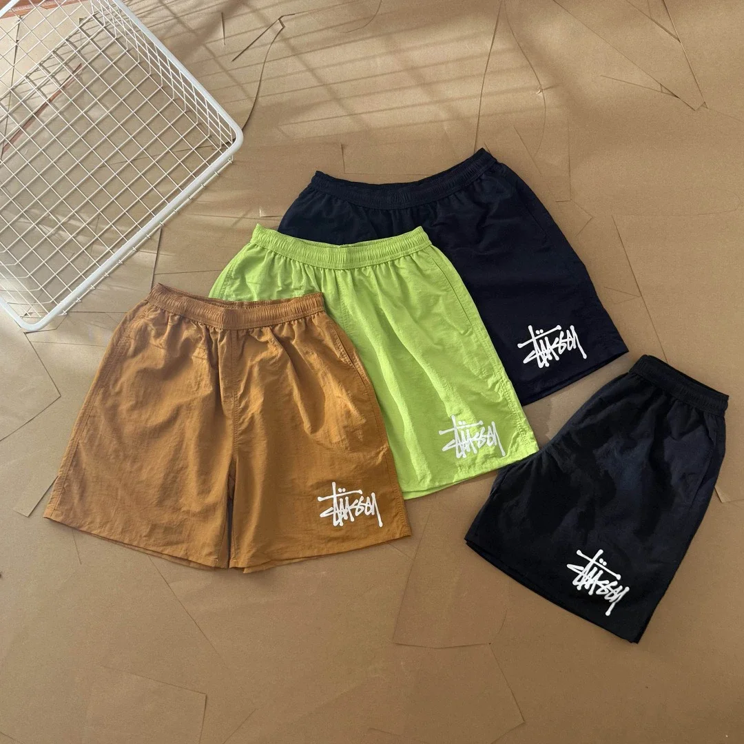 Stussy Stussy WATER SHORT BIG BASIC classic logo printed three-quarter shorts, quick-drying beach sh