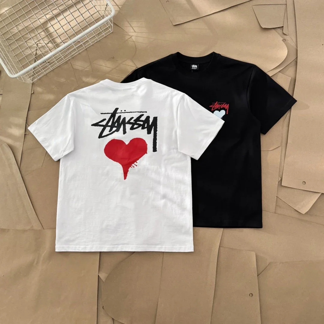 Original production 25SS Stussy city limited series Shanghai limited printed short-sleeved T-shirt T