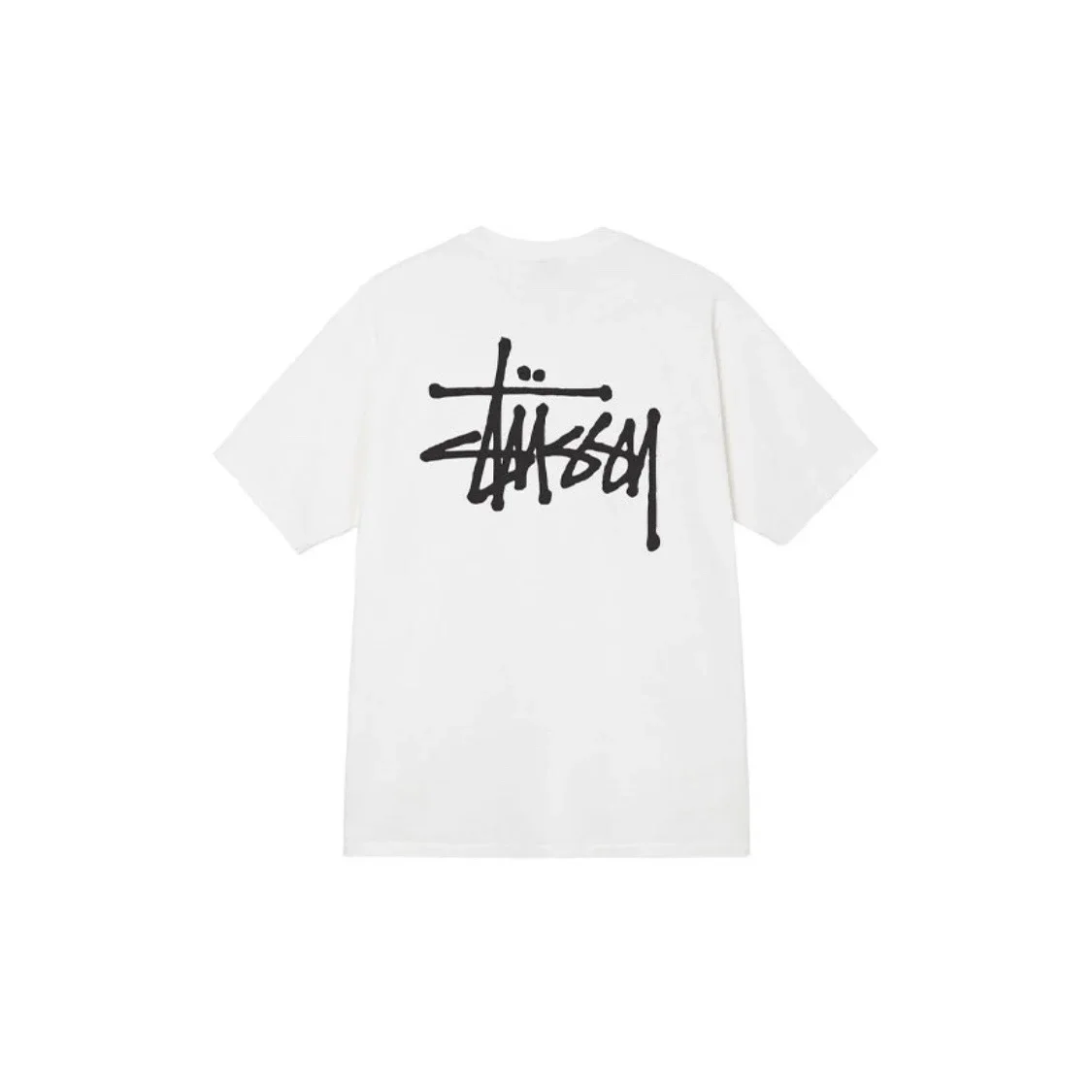 Original production STUSSY ss22 classic logo solid color tee round neck short-sleeved T-shirt. Origi