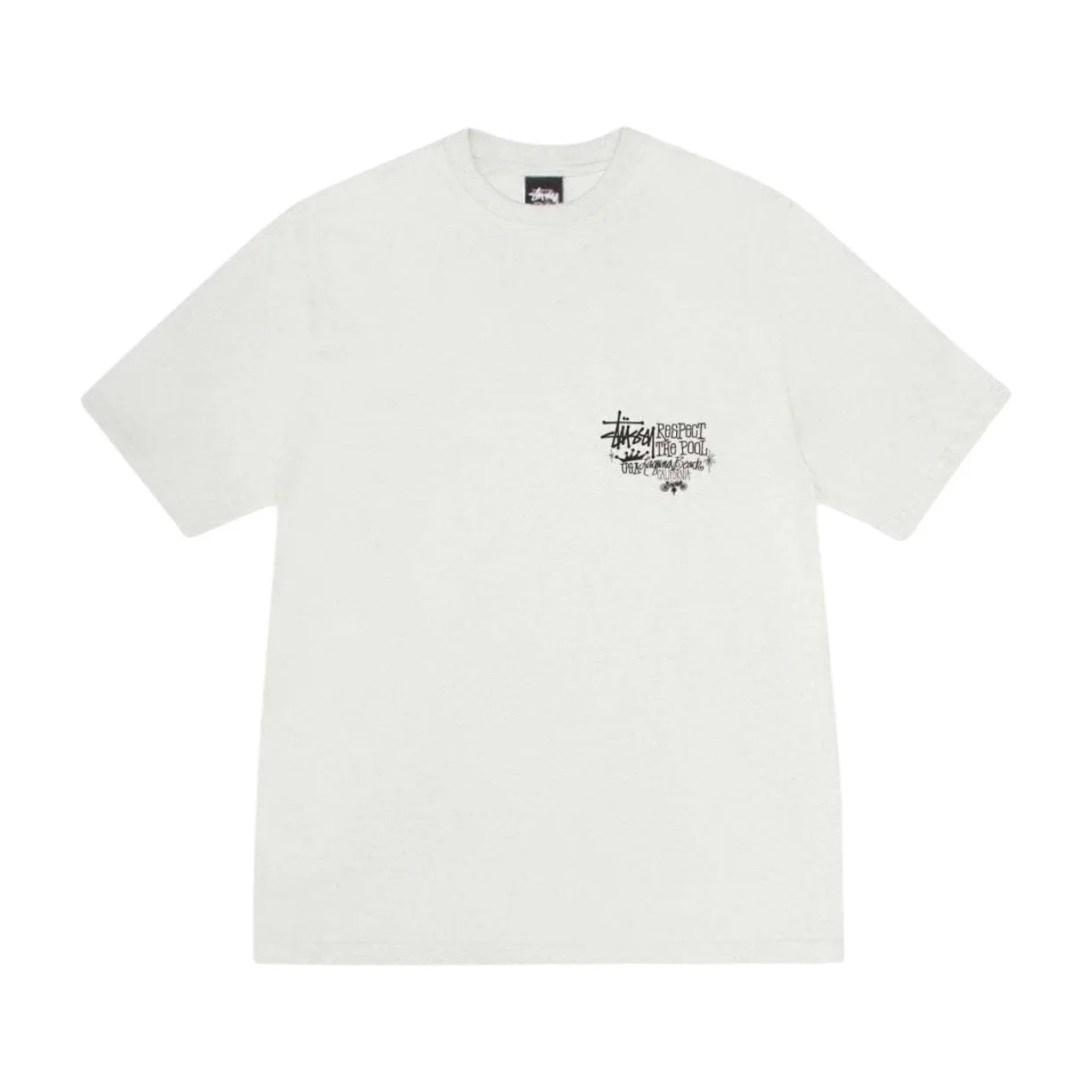 Original production 26SS STUSSY Crown Series Classic Parade Logo Printed Couple Round Neck Short Sle