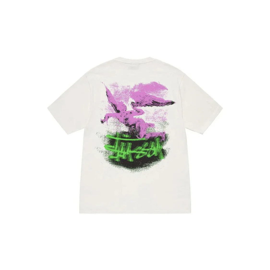 Made in the original version, STUSSY Fallen Angel's new patterned round neck printed short-sleeved S