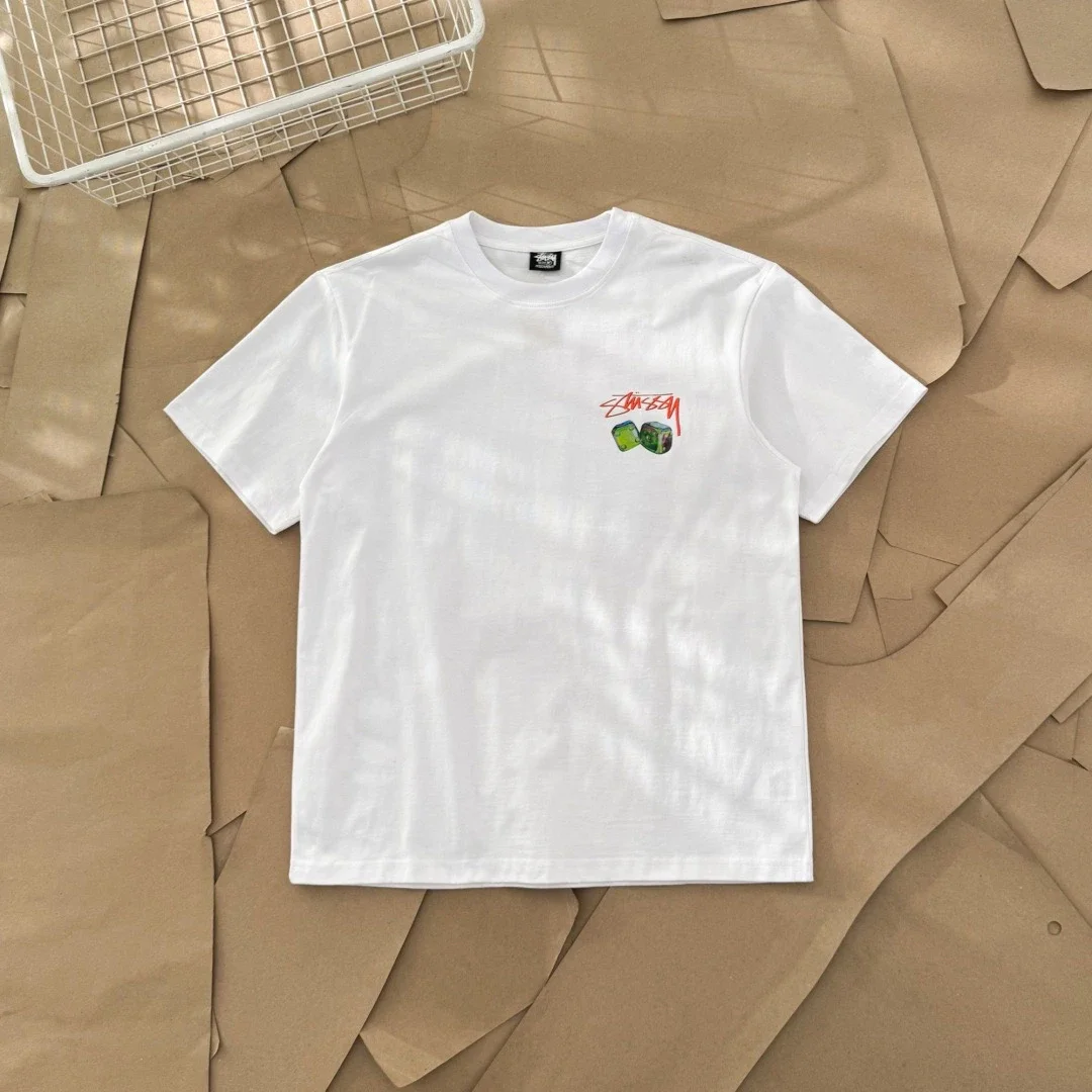 Original production 25SS Stussy Dice series Rainbow Dice Printed short-sleeved T-shirt TEE Stussy or