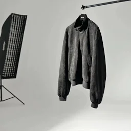 thumbnail for GODFAMILY | GOD Luxury Trend | [Independent Stock, No Returns or Exchanges When Sold] BAL Black-Brown Suede Leather Jacket with Thickened Lining Stand-Collar Jacket, the Pinnacle of Paris Haute Couture Collection