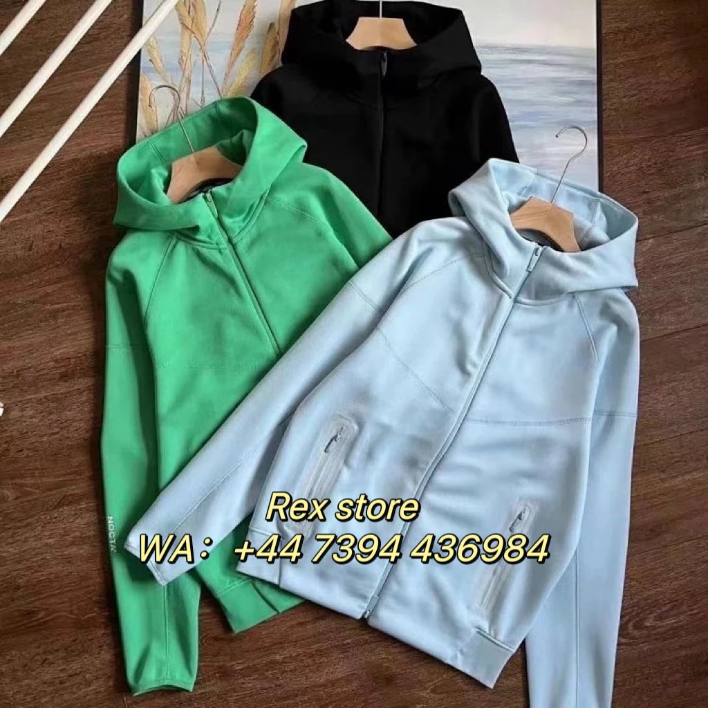 Hooded Jacket Casual Sports Sweatshirt Color Options Windproof Set