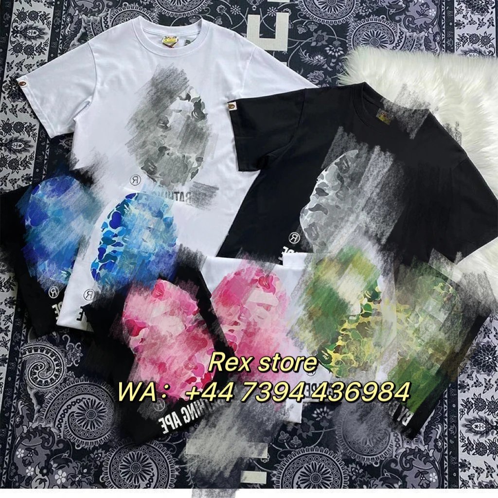 Camouflage T-shirt round neck loose cotton summer printed short sleeved shirt