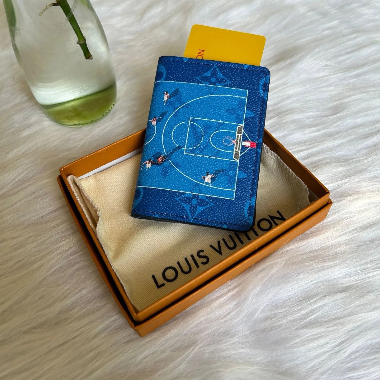 Blue basketball wallet