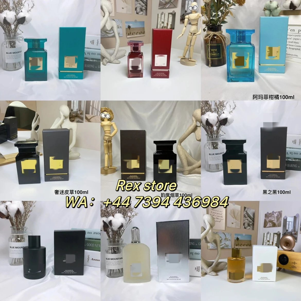 TF Fragrance Collection 100ml. Custom product, non-returnable and non-exchangeable for non-quality issues.