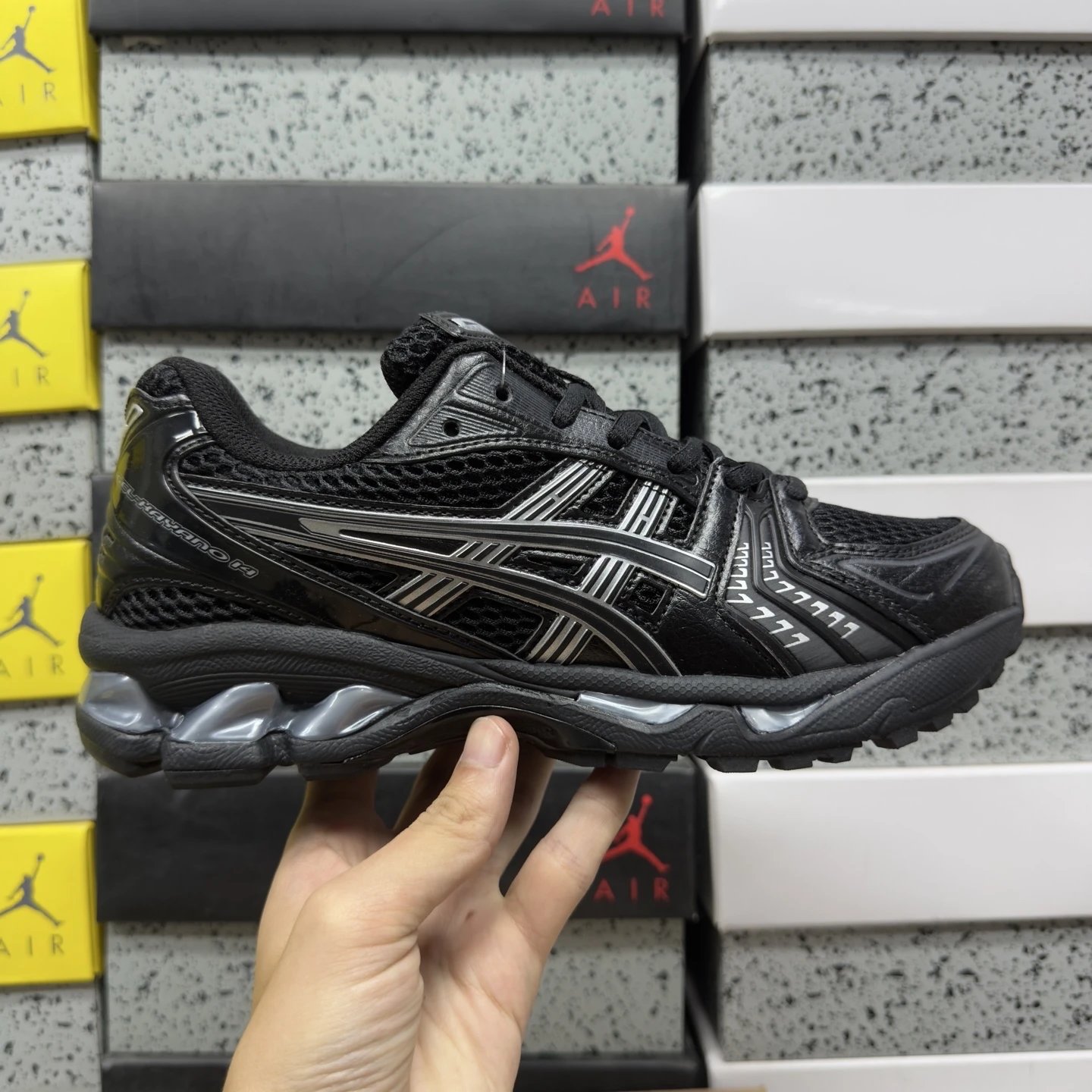 Kayano 14 Black Silver 1201A019-006