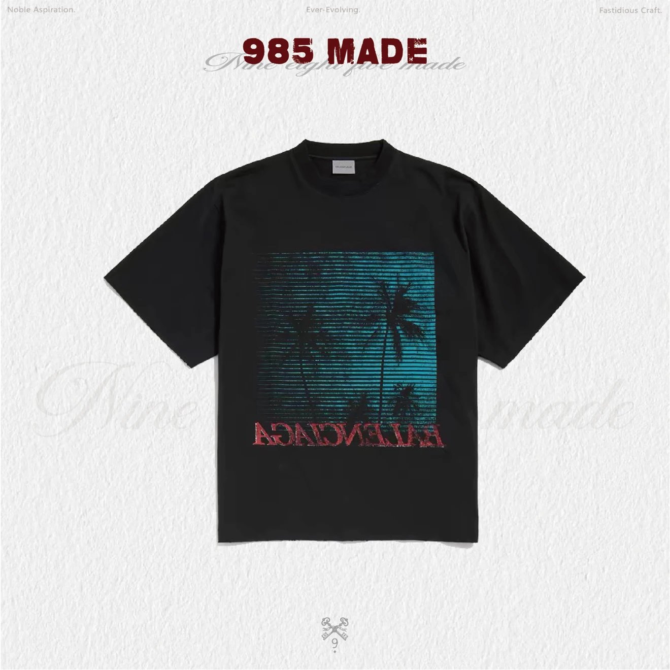 985made blcg26ss Hawaiian style tee