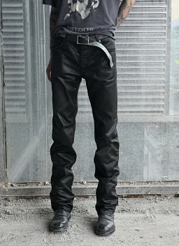thumbnail for HL 1999 waxed straight-leg pants shipped in 28 days